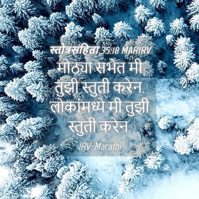 Picture 04 - स्तोत्रसंहिता 35:18 MARIRV - मोठ्या सभेत मी - Bible Verse Picture