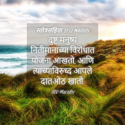 Picture 04 - स्तोत्रसंहिता 37:12 MARIRV - दुष्ट मनुष्य - Bible Verse Picture