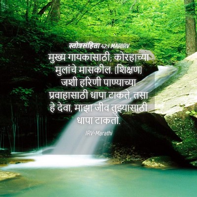 Picture 04 - स्तोत्रसंहिता 42:1 MARIRV - मुख्य गायकासाठी; - Bible Verse Picture