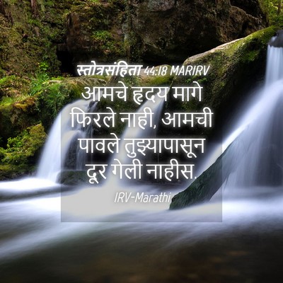 Picture 04 - स्तोत्रसंहिता 44:18 MARIRV - आमचे हृदय मागे - Bible Verse Picture
