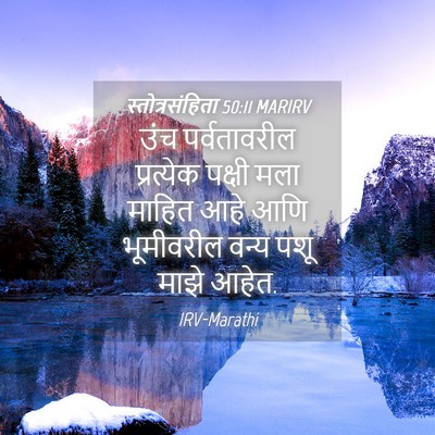 Picture 04 - स्तोत्रसंहिता 50:11 MARIRV - उंच पर्वतावरील - Bible Verse Picture