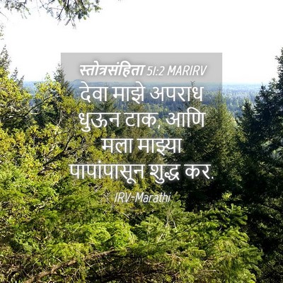 Picture 04 - स्तोत्रसंहिता 51:2 MARIRV - देवा माझे अपराध - Bible Verse Picture