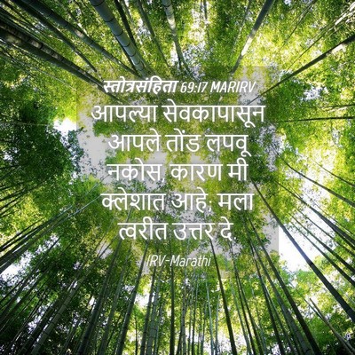 Picture 04 - स्तोत्रसंहिता 69:17 MARIRV - आपल्या सेवकापासून - Bible Verse Picture
