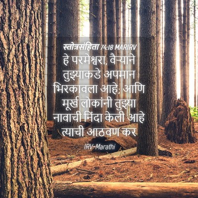 Picture 04 - स्तोत्रसंहिता 74:18 MARIRV - हे परमेश्वरा, - Bible Verse Picture