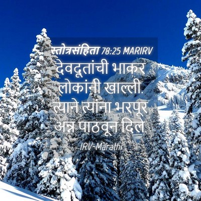 Picture 04 - स्तोत्रसंहिता 78:25 MARIRV - देवदूतांची भाकर - Bible Verse Picture