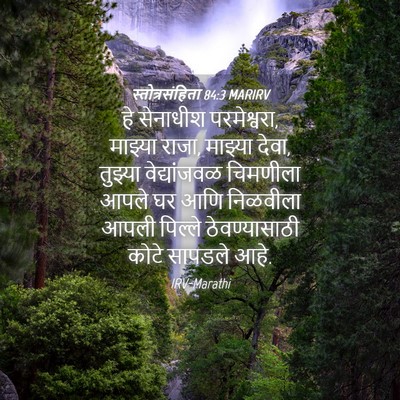Picture 04 - स्तोत्रसंहिता 84:3 MARIRV - हे सेनाधीश - Bible Verse Picture