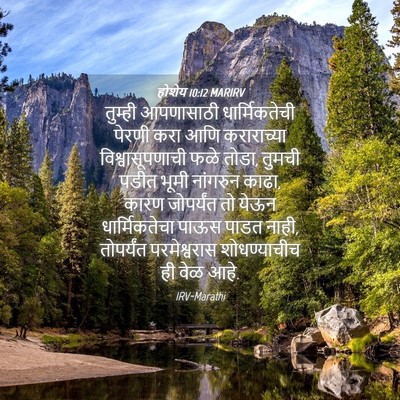 Picture 04 - होशेय 10:12 MARIRV - तुम्ही आपणासाठी - Bible Verse Picture