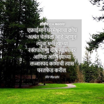 Picture 04 - होशेय 12:14 MARIRV - एफ्राईमाने - Bible Verse Picture