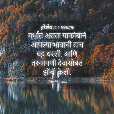 Picture 04 - होशेय 12:3 MARIRV - गर्भात असता - Bible Verse Picture