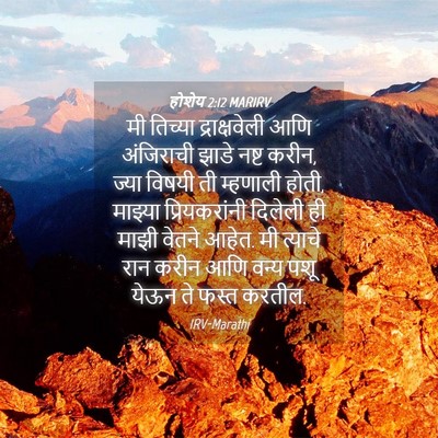 Picture 04 - होशेय 2:12 MARIRV - मी तिच्या - Bible Verse Picture