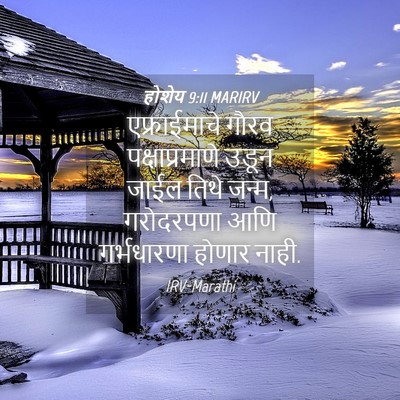 Picture 04 - होशेय 9:11 MARIRV - एफ्राईमाचे गौरव - Bible Verse Picture