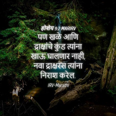 Picture 04 - होशेय 9:2 MARIRV - पण खळे आणि - Bible Verse Picture