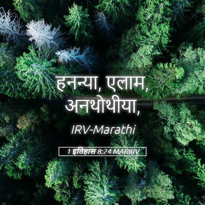 Picture 05 - 1 इतिहास 8:24 MARIRV - हनन्या, एलाम, - Bible Verse Picture