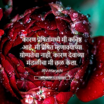 Picture 05 - 1 करिंथकरांस 15:9 MARIRV - कारण - Bible Verse Picture