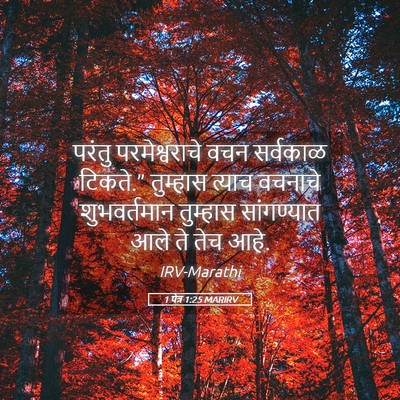 Picture 05 - 1 पेत्र 1:25 MARIRV - परंतु परमेश्वराचे - Bible Verse Picture