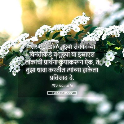 Picture 05 - 1 राजे 8:52 MARIRV - “तर तुझे डोळे - Bible Verse Picture