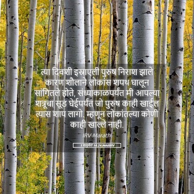 Picture 05 - 1 शमुवेल 14:24 MARIRV - त्या दिवशी - Bible Verse Picture