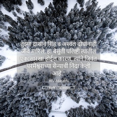 Picture 05 - 1 शमुवेल 17:36 MARIRV - तुझ्या दासाने - Bible Verse Picture