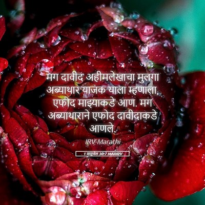 Picture 05 - 1 शमुवेल 30:7 MARIRV - मग दावीद - Bible Verse Picture