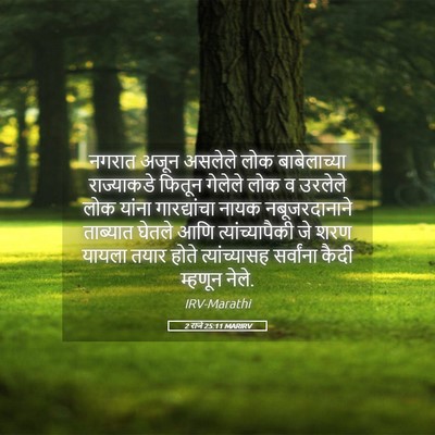 Picture 05 - 2 राजे 25:11 MARIRV - नगरात अजून असलेले - Bible Verse Picture