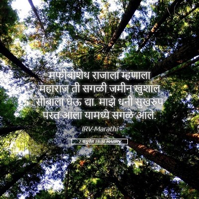 Picture 05 - 2 शमुवेल 19:30 MARIRV - मफीबोशेथ राजाला - Bible Verse Picture