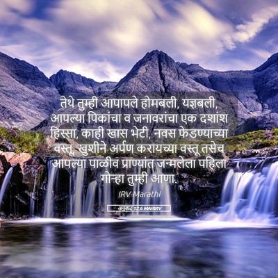Picture 05 - अनुवाद 12:6 MARIRV - तेथे तुम्ही - Bible Verse Picture