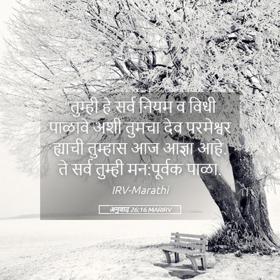 Picture 05 - अनुवाद 26:16 MARIRV - “तुम्ही हे सर्व - Bible Verse Picture