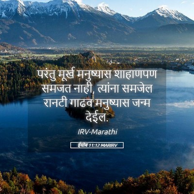 Picture 05 - ईयोब 11:12 MARIRV - परंतु मूर्ख - Bible Verse Picture