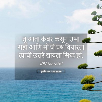 Picture 05 - ईयोब 40:7 MARIRV - तू आता कंबर कसून - Bible Verse Picture