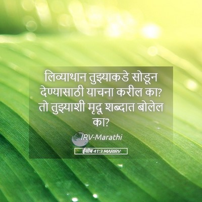 Picture 05 - ईयोब 41:3 MARIRV - लिव्याथान - Bible Verse Picture