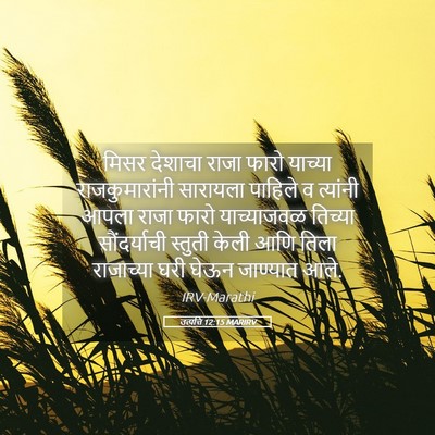 Picture 05 - उत्पत्ति 12:15 MARIRV - मिसर देशाचा राजा - Bible Verse Picture