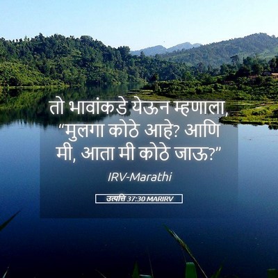 Picture 05 - उत्पत्ति 37:30 MARIRV - तो भावांकडे येऊन - Bible Verse Picture