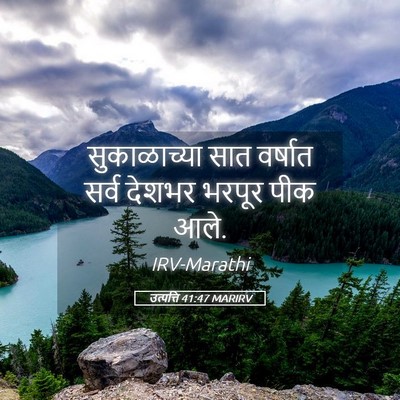 Picture 05 - उत्पत्ति 41:47 MARIRV - सुकाळाच्या सात - Bible Verse Picture
