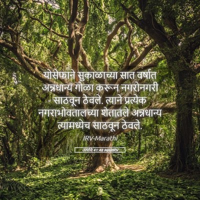 Picture 05 - उत्पत्ति 41:48 MARIRV - योसेफाने - Bible Verse Picture