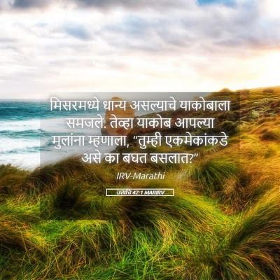 Picture 05 - उत्पत्ति 42:1 MARIRV - मिसरमध्ये धान्य - Bible Verse Picture