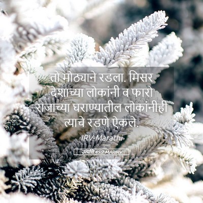 Picture 05 - उत्पत्ति 45:2 MARIRV - तो मोठ्याने रडला. - Bible Verse Picture