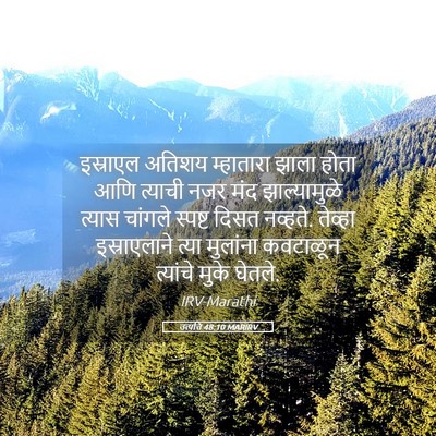 Picture 05 - उत्पत्ति 48:10 MARIRV - इस्राएल अतिशय - Bible Verse Picture