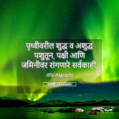 Picture 05 - उत्पत्ति 7:8 MARIRV - पृथ्वीवरील शुद्ध - Bible Verse Picture