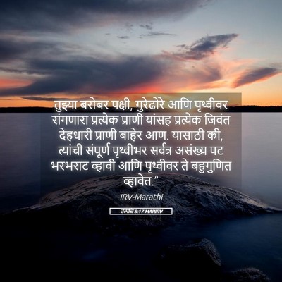 Picture 05 - उत्पत्ति 8:17 MARIRV - तुझ्या बरोबर - Bible Verse Picture