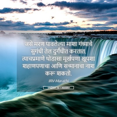 Picture 05 - उपदेशक 10:1 MARIRV - जसे मरण पावलेल्या - Bible Verse Picture
