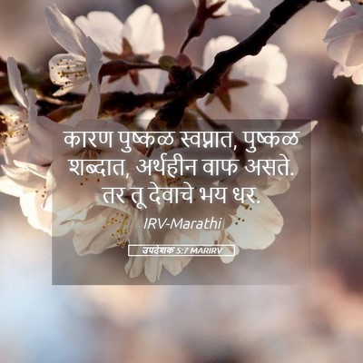 Picture 05 - उपदेशक 5:7 MARIRV - कारण पुष्कळ - Bible Verse Picture