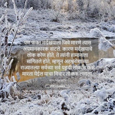 Picture 05 - एस्तेर 3:6 MARIRV - पण फक्त मर्दखयाला - Bible Verse Picture
