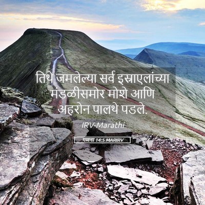 Picture 05 - गणना 14:5 MARIRV - तिथे जमलेल्या - Bible Verse Picture