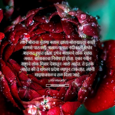 Picture 05 - गणना 22:5 MARIRV - त्याने बौराचा - Bible Verse Picture