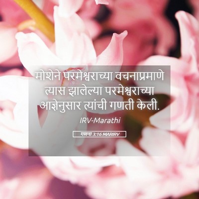 Picture 05 - गणना 3:16 MARIRV - मोशेने - Bible Verse Picture
