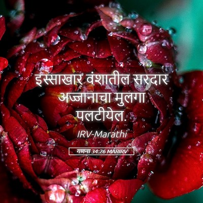 Picture 05 - गणना 34:26 MARIRV - इस्साखार वंशातील - Bible Verse Picture