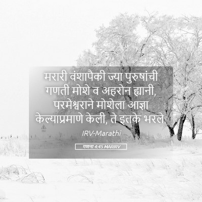 Picture 05 - गणना 4:45 MARIRV - मरारी वंशापैकी - Bible Verse Picture
