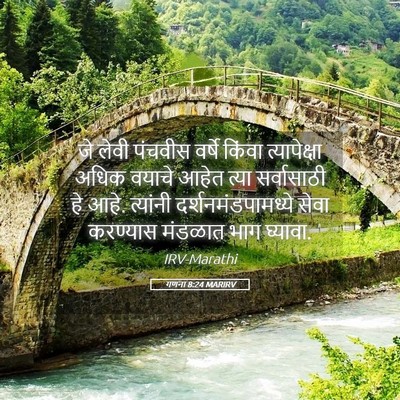Picture 05 - गणना 8:24 MARIRV - जे लेवी पंचवीस - Bible Verse Picture