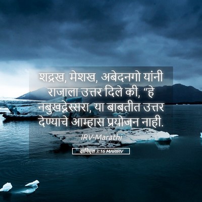 Picture 05 - दानिएल 3:16 MARIRV - शद्रख, मेशख, - Bible Verse Picture
