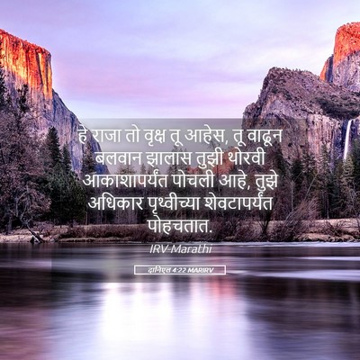 Picture 05 - दानिएल 4:22 MARIRV - हे राजा तो वृक्ष तू - Bible Verse Picture